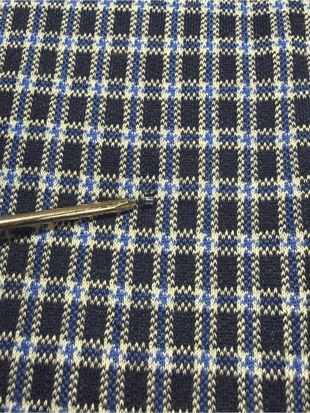 Vintage 90s Polo Ralph Lauren Made In USA Navy White Tartan Plaid Polo Mens XL